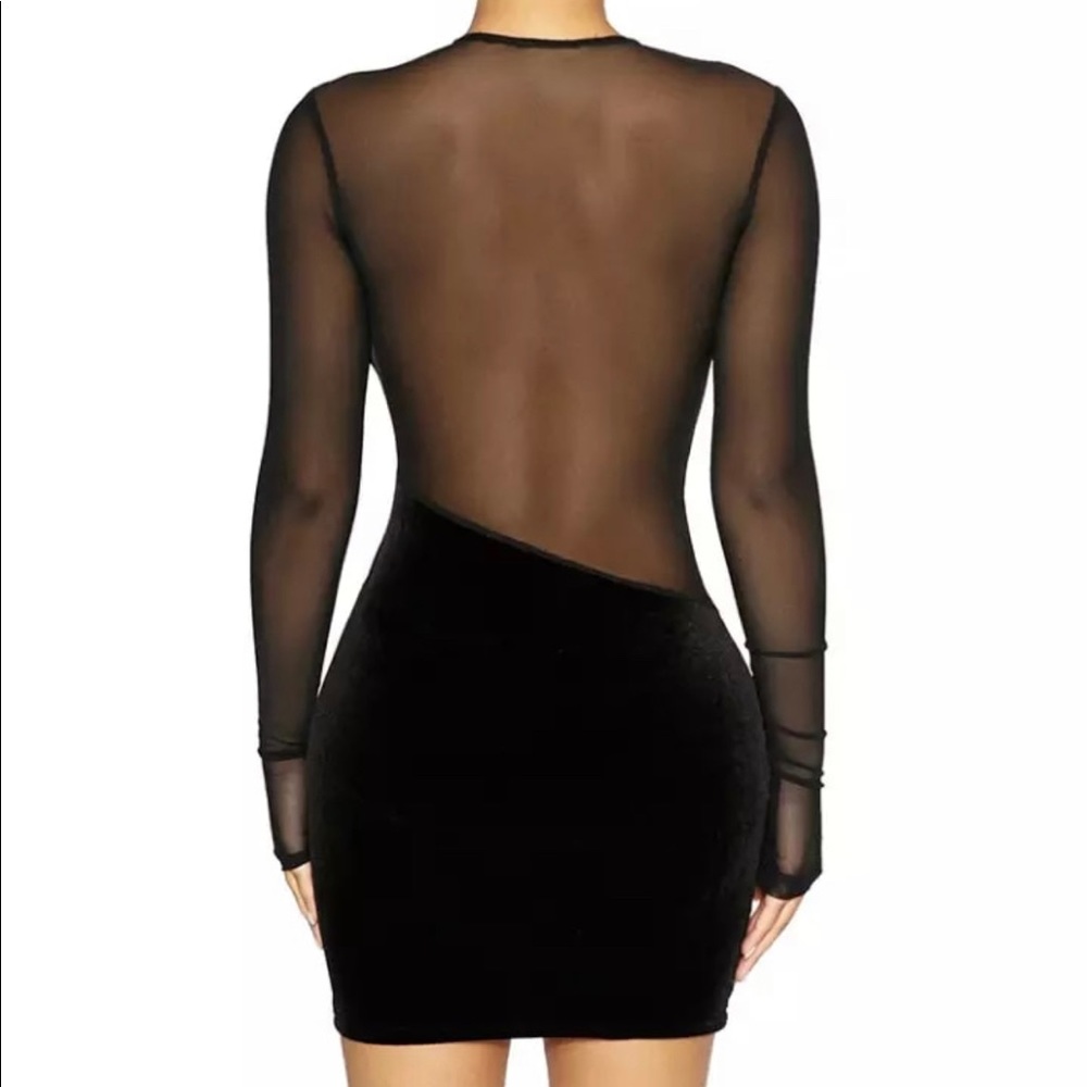 🔥Velvet mesh mini dress.🔥🔥🔥🔥🔥 - Picture 5 of 5